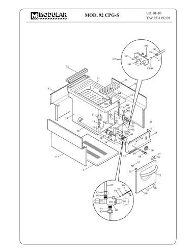 Pièces détachées MODULAR 92-CPG-S Annee 2010 