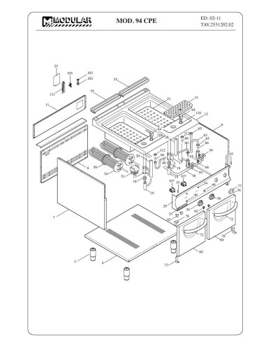 Pièces détachées MODULAR 94-CPE Annee 2011 