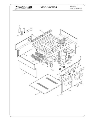 Pièces détachées MODULAR 94-CPE-S Annee 2011 