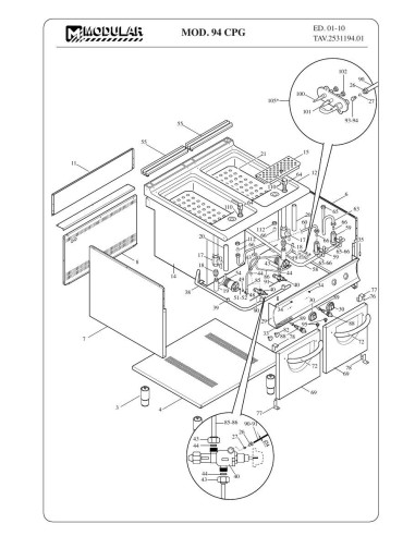 Pièces détachées MODULAR 94-CPG Annee 2010 