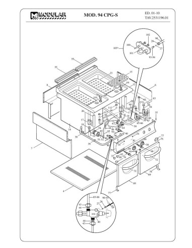 Pièces détachées MODULAR 94-CPG-S Annee 2010 