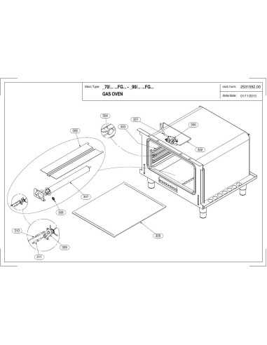 Pièces détachées MODULAR 70-120-FGG Annee 2014 