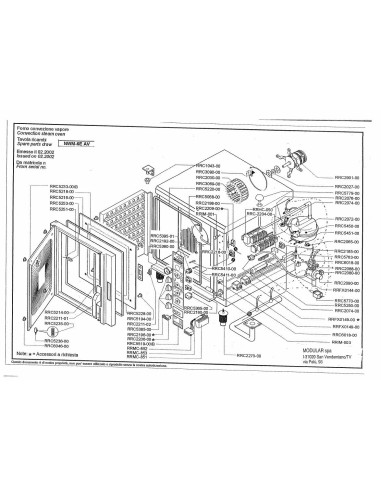 Pièces détachées MODULAR NWM-6E-AV Annee 2002 