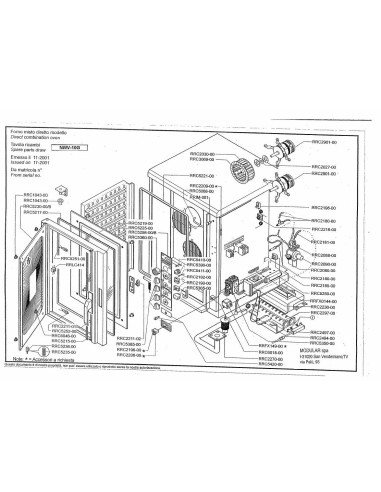 Pièces détachées MODULAR NWV-10G Annee 2001 