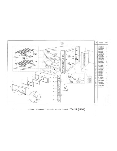 Pièces détachées MODULAR TKD-2B Annee 0 