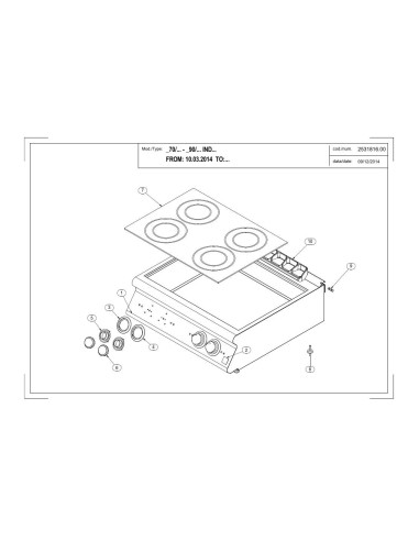 Pièces détachées MODULAR 70-IND Annee 2014 