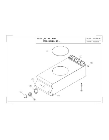 Pièces détachées MODULAR 90-INDW Annee 2014 