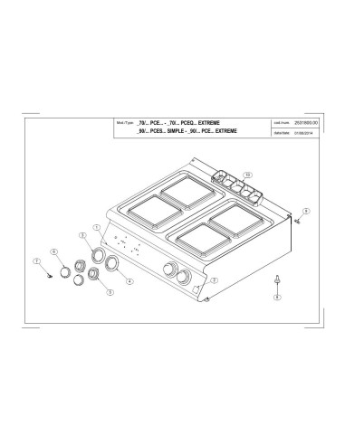 Pièces détachées MODULAR 70-PCEQ Annee 2014 