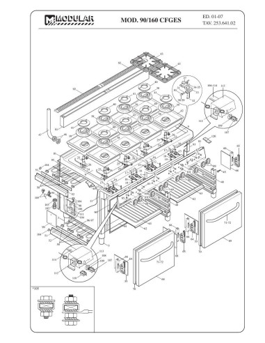 Pièces détachées MODULAR 90-120-CFGES Annee 2007 