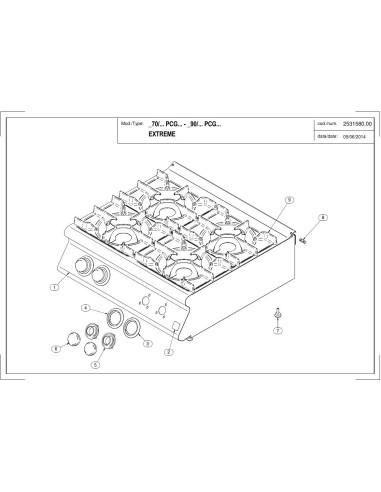 Pièces détachées MODULAR 70-160-PCG Annee 2014 