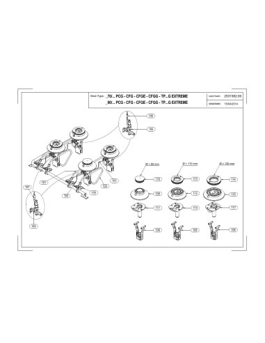 Pièces détachées MODULAR 70-CFG Annee 2014 