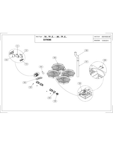 Pièces détachées MODULAR 70-TPE Annee 2014 