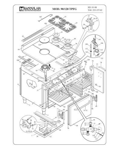 Pièces détachées MODULAR 90-120-TPFG Annee 2008 