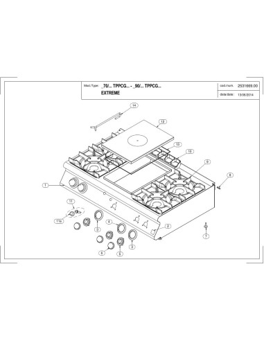 Pièces détachées MODULAR 90-TPPCG Annee 2014 