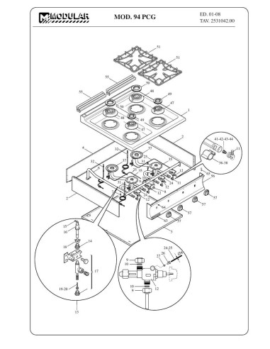 Pièces détachées MODULAR 94-PCG Annee 2008 