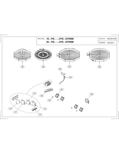 Pièces détachées MODULAR 70-CFVE Annee 2014 