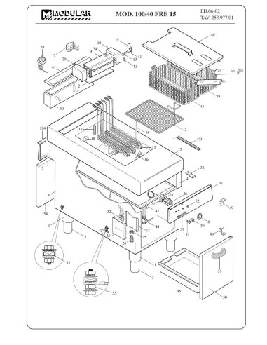 Pièces détachées MODULAR 100-40-FRE15 Annee 2002 