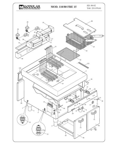 Pièces détachées MODULAR 110-80-FRE15 Annee 2002 