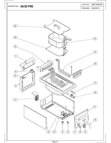 Pièces détachées MODULAR 60-30-FRE Annee 2013 