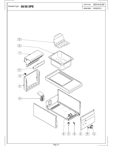 Pièces détachées MODULAR 60-30-SPE Annee 2013 