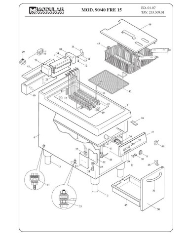 Pièces détachées MODULAR 90-40-FRE15 Annee 2007 