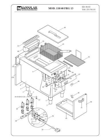 Pièces détachées MODULAR 110-FRG-13 Annee 2002 