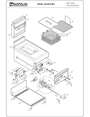 Pièces détachées MODULAR 65-40FRG Annee 1999 