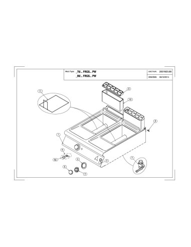 Pièces détachées MODULAR 70-FRGSPW Annee 2014 