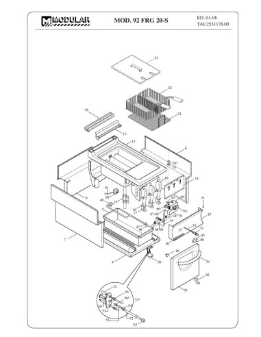 Pièces détachées MODULAR 92-FRG-20-S Annee 2008 