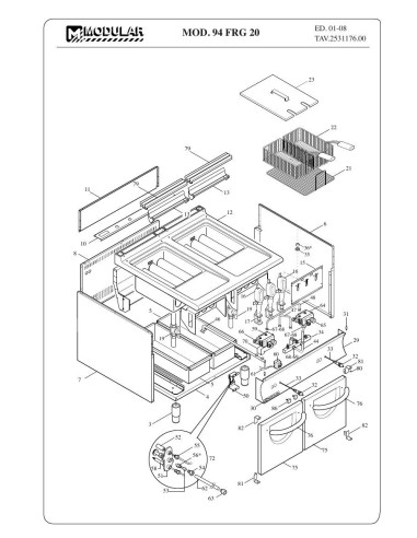 Pièces détachées MODULAR 94-FRG-20 Annee 2008 