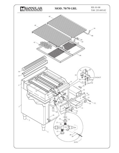 Pièces détachées MODULAR 70-70GRL Annee 2008 