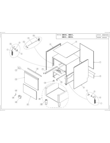 Pièces détachées MODULAR DW50 Annee 2015 