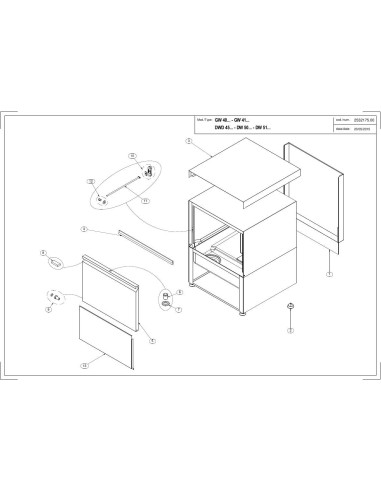 Pièces détachées MODULAR DWD45 Annee 2015 