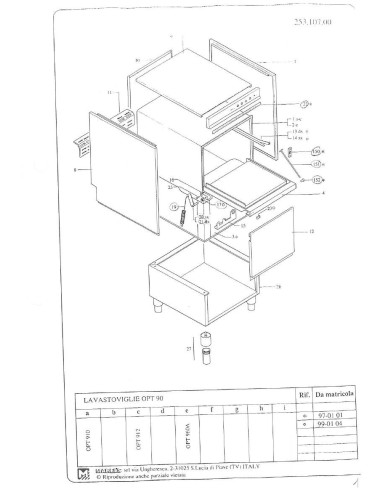 Pièces détachées MODULAR OPT910 Annee 0 