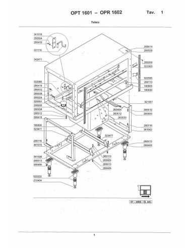 Pièces détachées MODULAR OPT1601 Annee 2006 