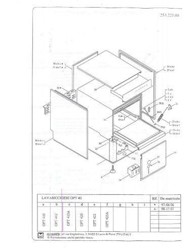 Pièces détachées MODULAR OPT412 Annee 0 