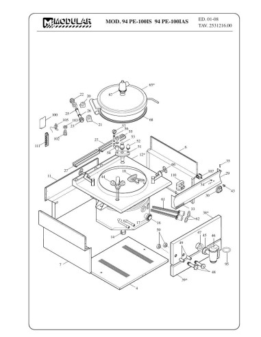 Pièces détachées MODULAR 94-PE-100-IAS Annee 2008 