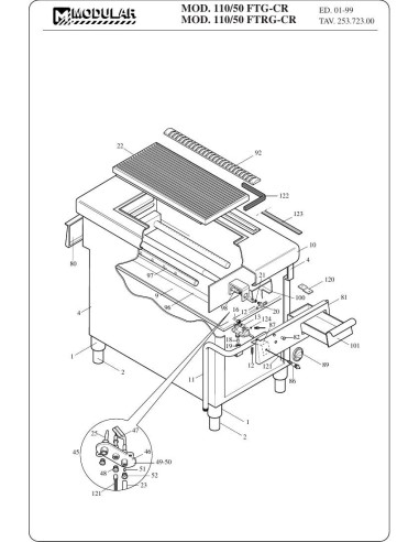 Pièces détachées MODULAR 110-50-FTG-CR Annee 1999 