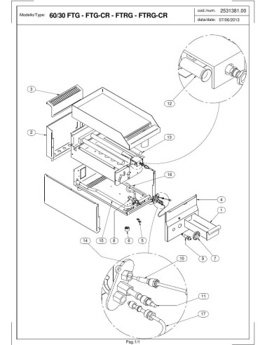 Pièces détachées MODULAR 60-30-FTG Annee 2013 