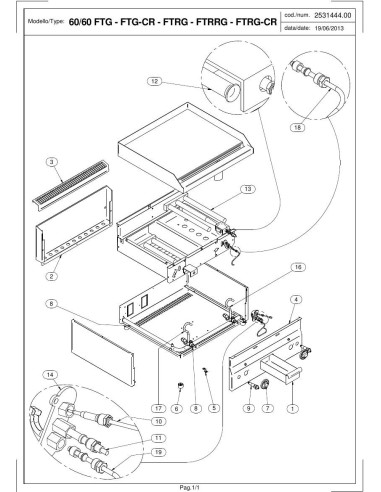 Pièces détachées MODULAR 60-60-FTG Annee 2013 