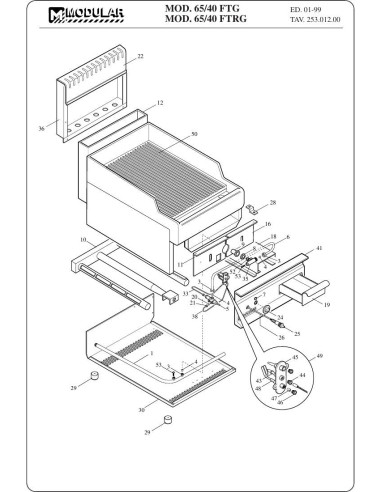 Pièces détachées MODULAR 65-40-FTG Annee 1999 