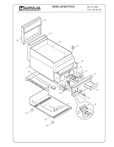 Pièces détachées MODULAR 65-40-FTGS Annee 2000 