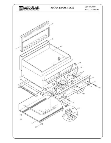 Pièces détachées MODULAR 65-70-FTGS Annee 2000 