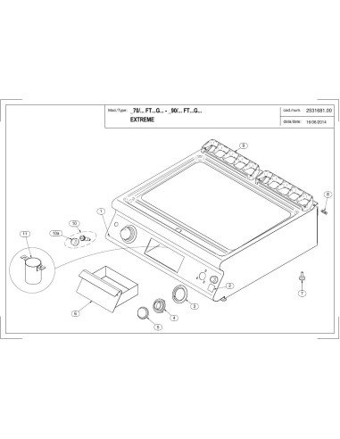 Pièces détachées MODULAR 70-FTG Annee 2014 