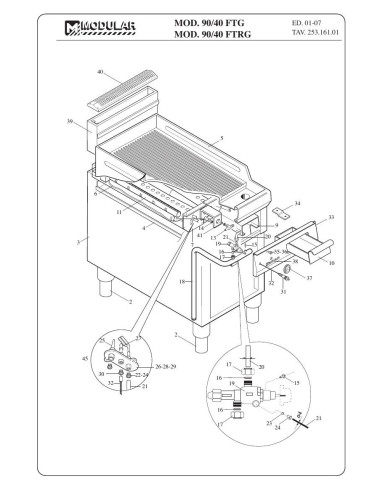 Pièces détachées MODULAR 90-40-FTG Annee 2007 