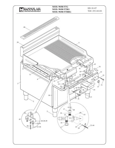 Pièces détachées MODULAR 90-80-FTG Annee 2007 