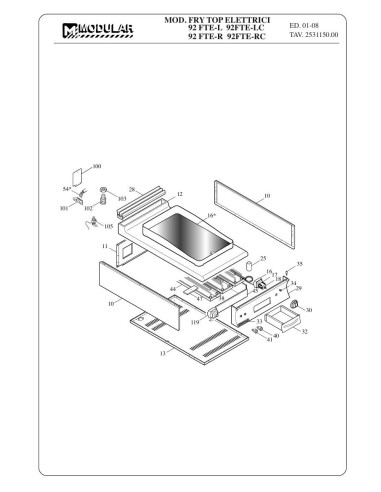 Pièces détachées MODULAR 92-FTE Annee 2008 