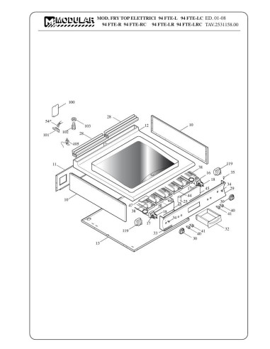 Pièces détachées MODULAR 94-FTE Annee 2008 