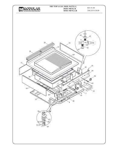 Pièces détachées MODULAR 94-FTG-L Annee 2008 