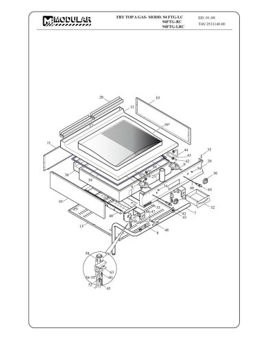 Pièces détachées MODULAR 94-FTG-LC Annee 2008 